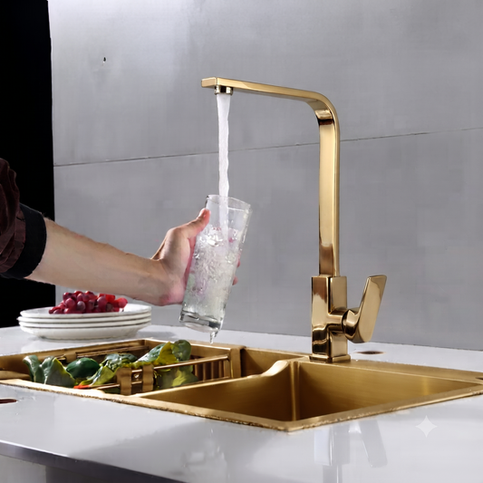 Mitigeur de Cuisine GLOBAL – Finition Doré Brillant