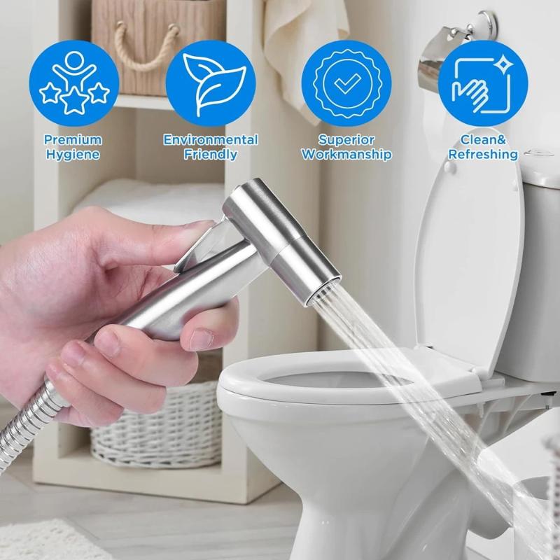 Douchette Hygiénique WC SANILUM – Inox 301 Mat
