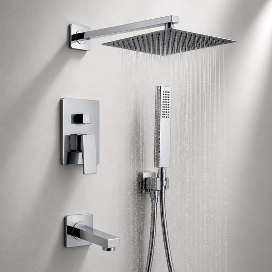 Mitigeur de Douche Encastré SANILUM – 3 Sorties | Chrome Brillant