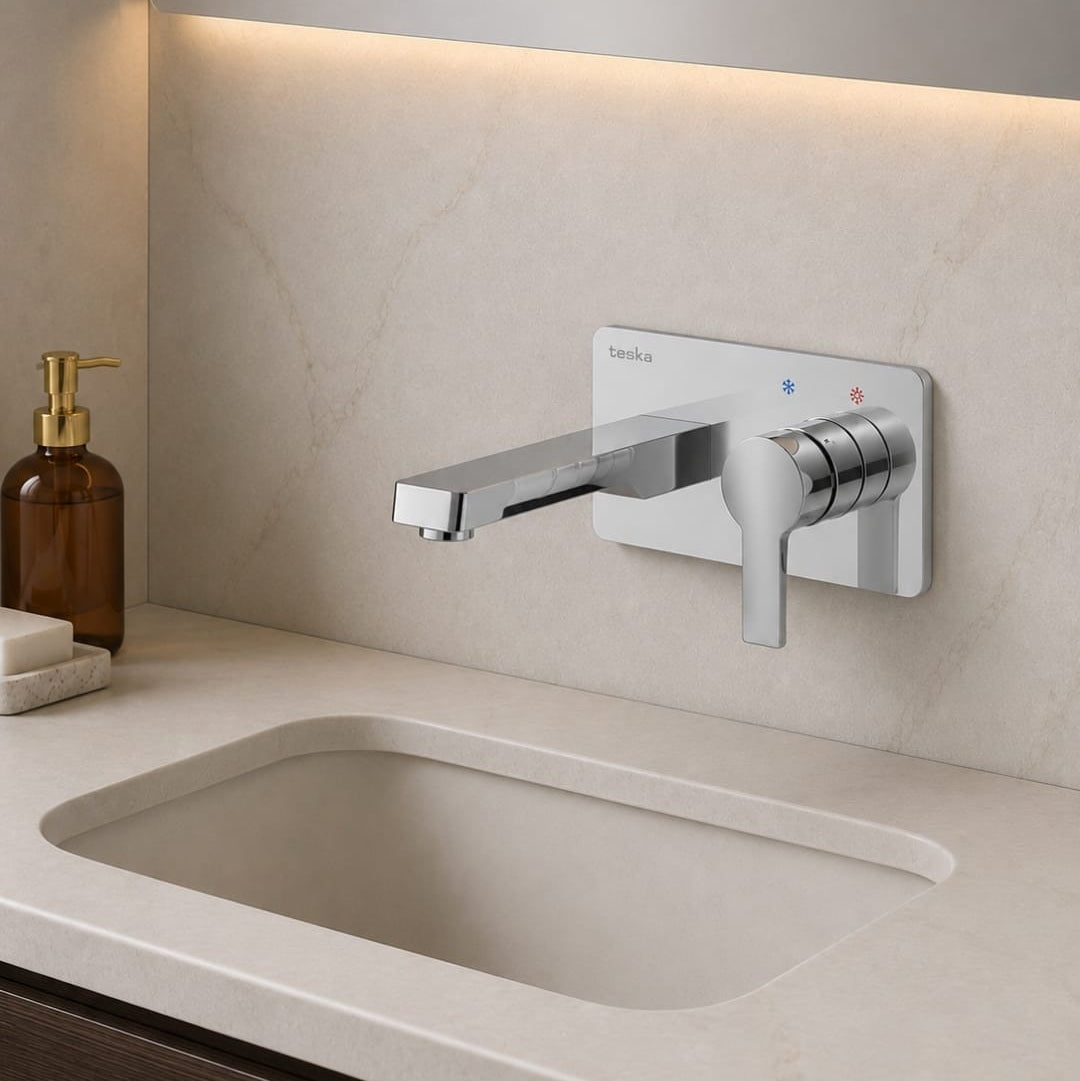 MITIGEUR LAVABO ENCASTRÉ TESKA – CHROME BRILLANT | CORPS EN LAITON | FABRICATION TURQUE 749.00