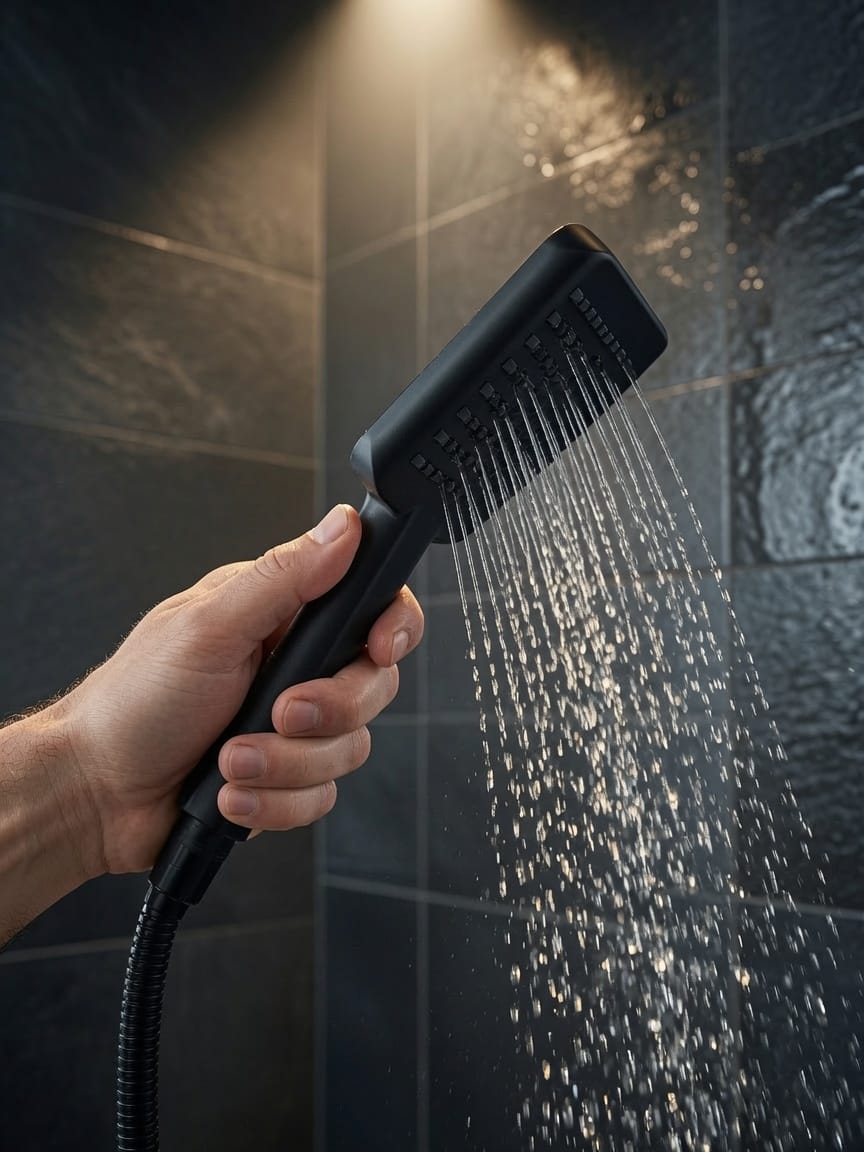 MITIGEUR DOUCHE NOIR MAT SANILUM – CORPS EN LAITON | KIT COMPLET | HAUTE QUALITÉ
