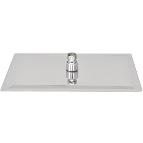 POMME DE DOUCHE CARRÉE 25×25 CM AVEC BRAS MURAL – INOX CHROME BRILLANT